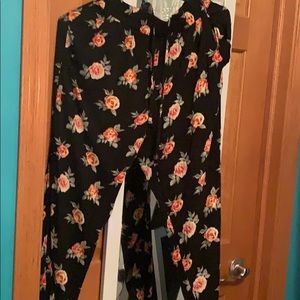 Flora Print Trousers